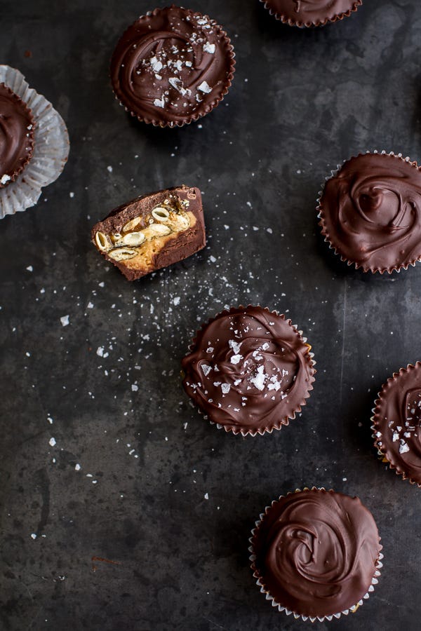 Chocolate Pumpkin Seed Peanut Butter Cups