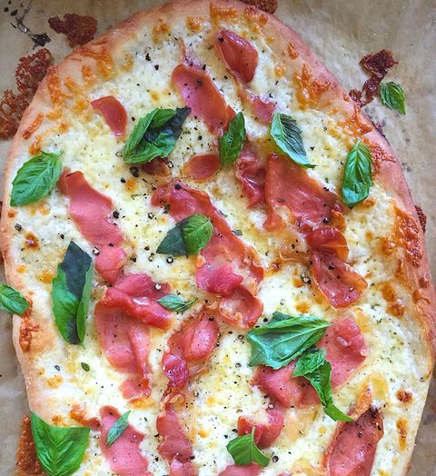 Ranch Pizza with White Cheddar and Prosciutto