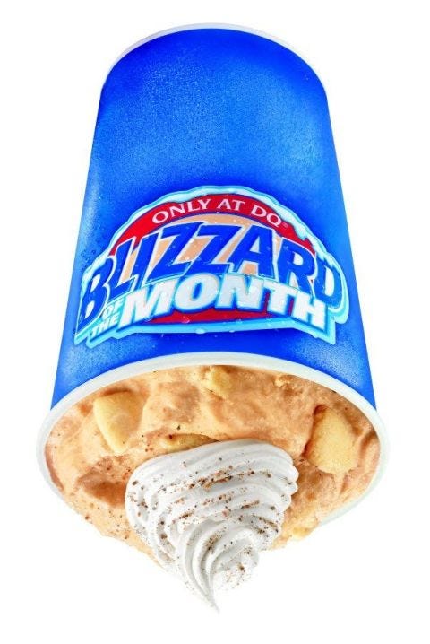 Dairy Queen Pumpkin Pie Blizzard Dairy Queen Pumpkin Pie Blizzard