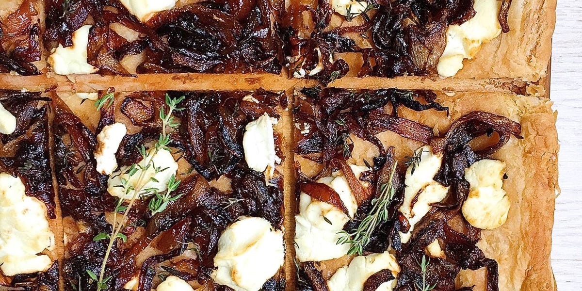 Caramelized Onion Tart with Goat Cheese and Thyme