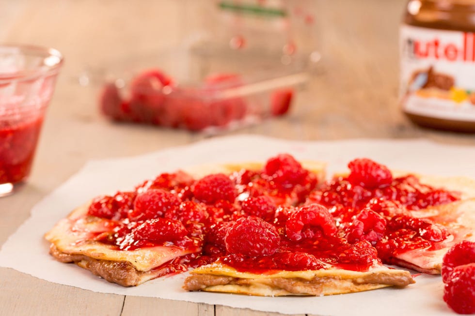cheesecakeadilla raspberry nutella