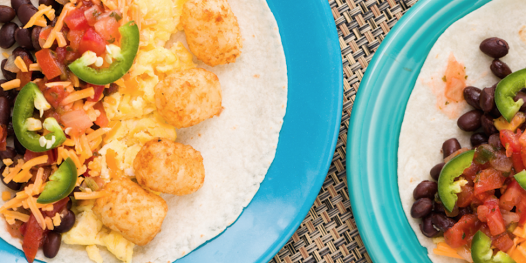 Tater Tot Breakfast Tacos
