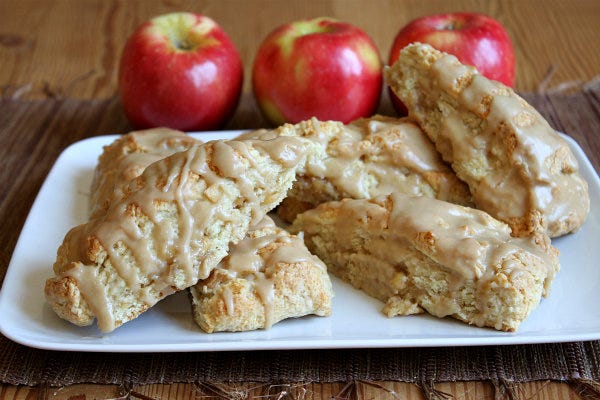Caramel Apple Scones