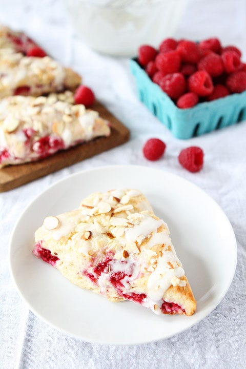 Raspberry Almond Scones
