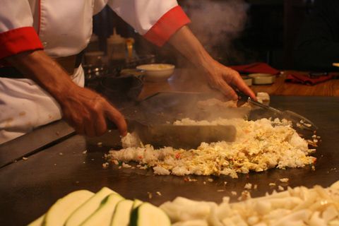 Dish, Food, Cuisine, Teppanyaki, Monjayaki, Side dish, Ingredient, Recipe, Cooking, Japanese cuisine, 