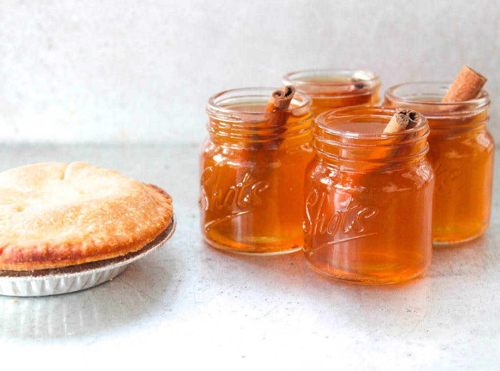 apple pie bourbon shots
