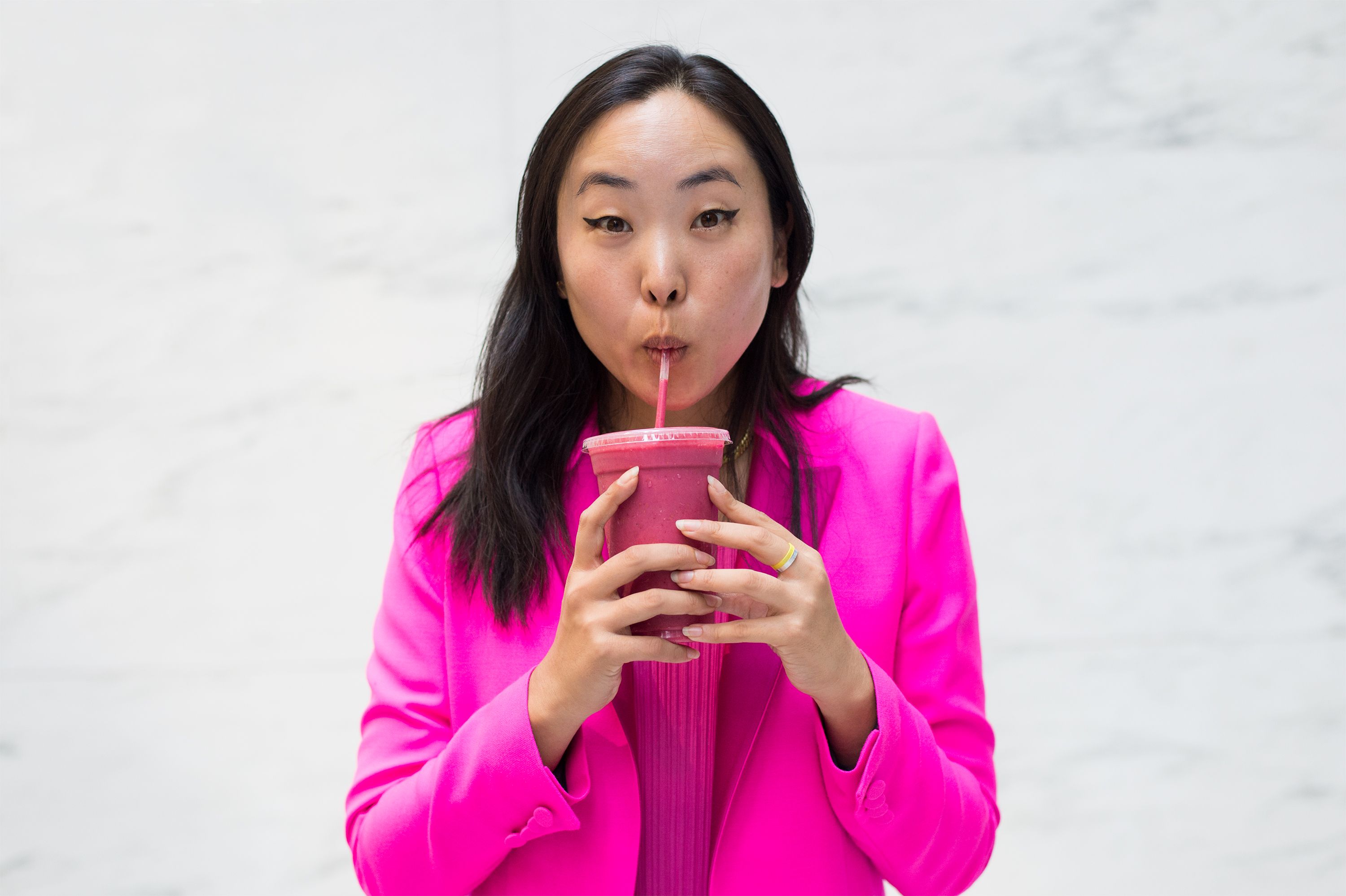 Pretty in Pink Raspberry Smoothie-image