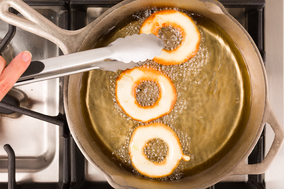 Apple Pie Rings Frying