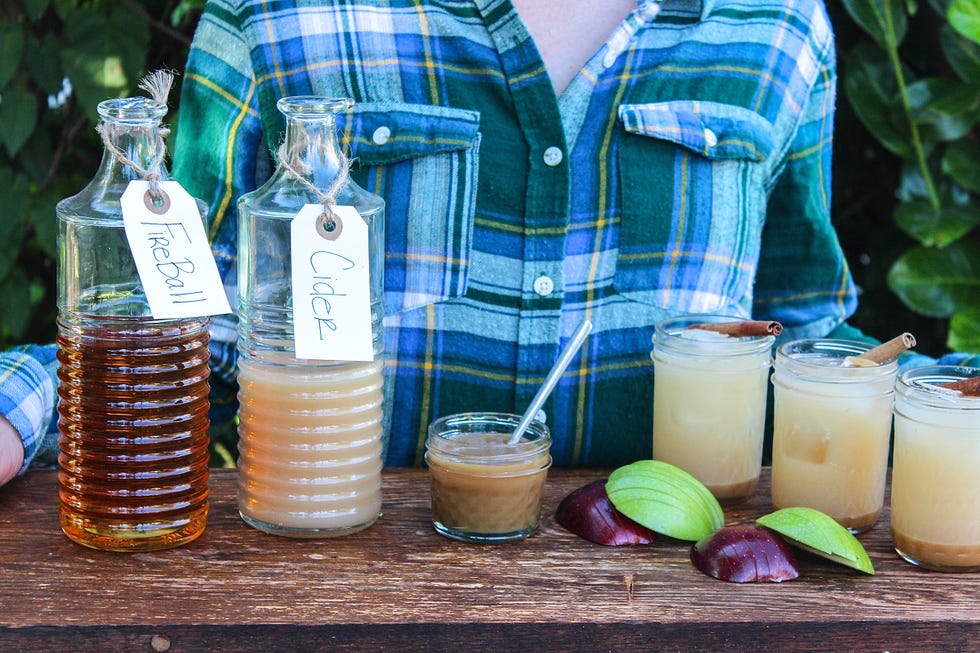 Fireball Cider and Caramel Cocktail Bar