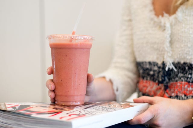 del-smoothies-joyann-upclose strawberry watermelon smoothie