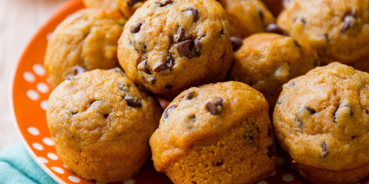 Best Mini Pumpkin Chocolate Chip Muffins Recipe - How to Make Mini