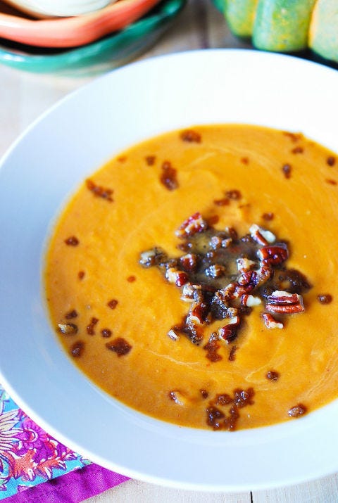Get your crunch on with caramelized pecans.

 Get the recipe from Julia's Album.