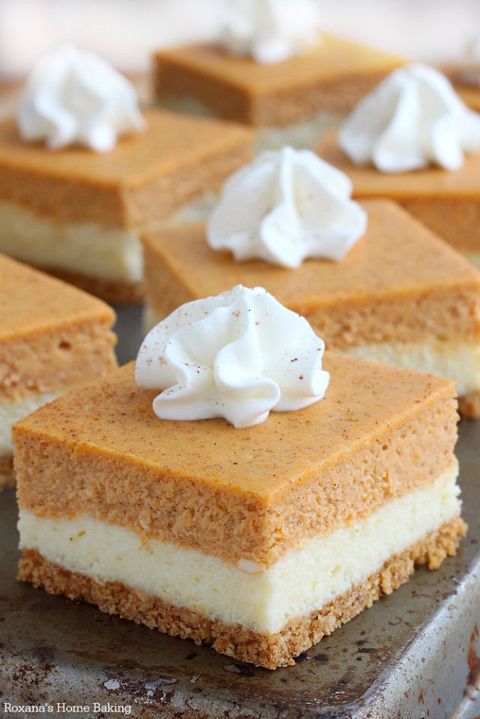 20 Easy Pumpkin Bars Recipes For Pumpkin Dessert Bars Delish Com