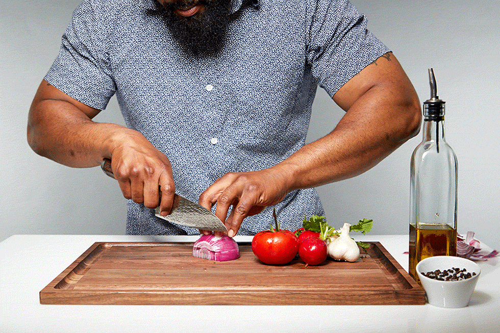 <p>The king of the kitchen knives, a good chef's knife is step No. 1 of outfitting a top-notch pantry. The prep duty workhorse does everything from mincing fresh herbs to slicing through thick slabs of raw meat and disjointing bones. Shun Fuji's chef's knife comes with its own stand, and can even be monogrammed if you want a little personal flair.
</p><p><strong>Pro tip from chef John W. of <a href="http://www.7skitchens.com/" target="_blank">7's Kitchen</a></strong>: "Pinch the base of the blade with your thumb and index finger while gripping the handle with the rest of your hand for more control and precision."
</p><p><em>Shun Fuji 6" Chef's Knife with Stand, $350, <a href="http://www.williams-sonoma.com/products/shun-fuji-6-inch-chefs-knife-with-stand/" target="_blank">williams-sonoma.com</a></em></p>