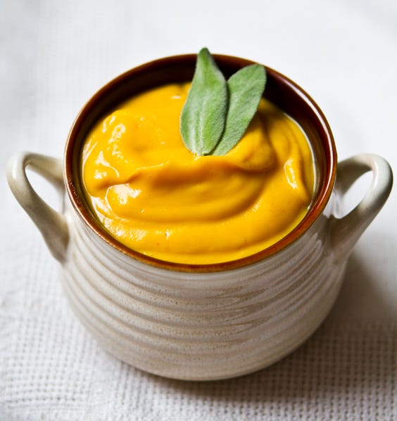 The two creamiest soups combined is basically comfort in a cup.

  Get the recipe from A Pretty Life.