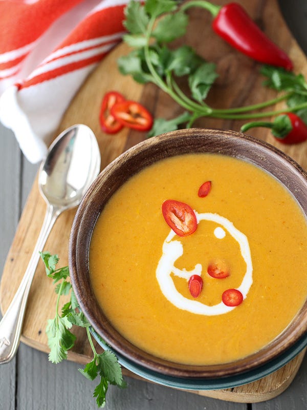Soup art.

 Get the recipe from Foodie Crush.