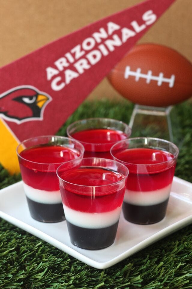 Arizona Cardinals Jell-O Shot