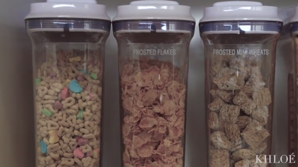 How Khloe Kardashian Organizes Her Pantry