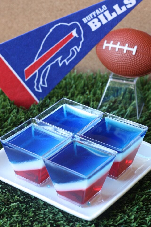 Buffalo Bills Jell-O Shots