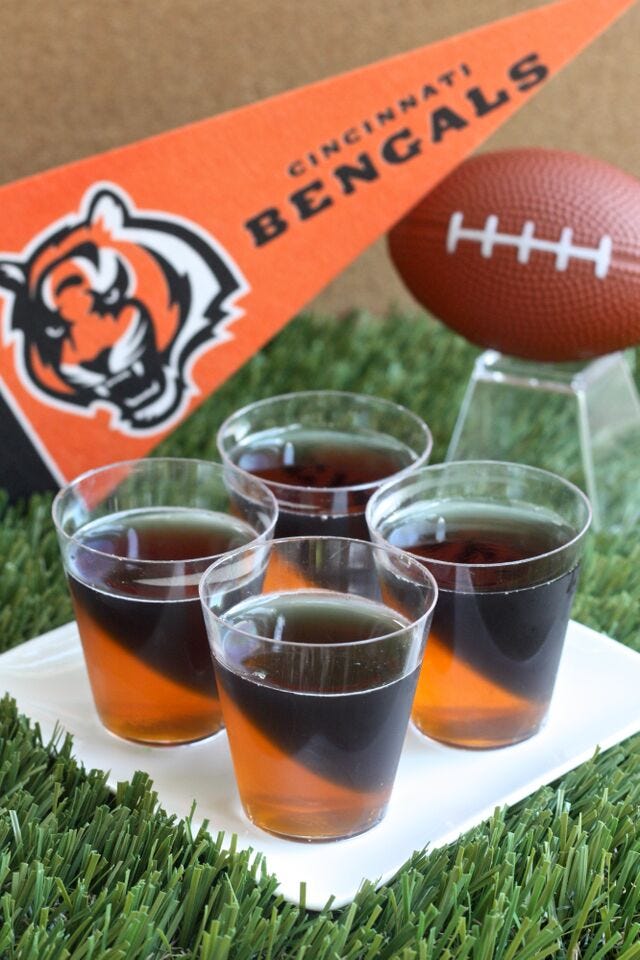 Cincinnati Bengals Jell-O Shots