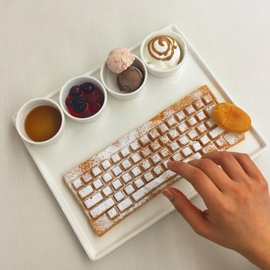 Keyboard Waffle Iron - Delish.com