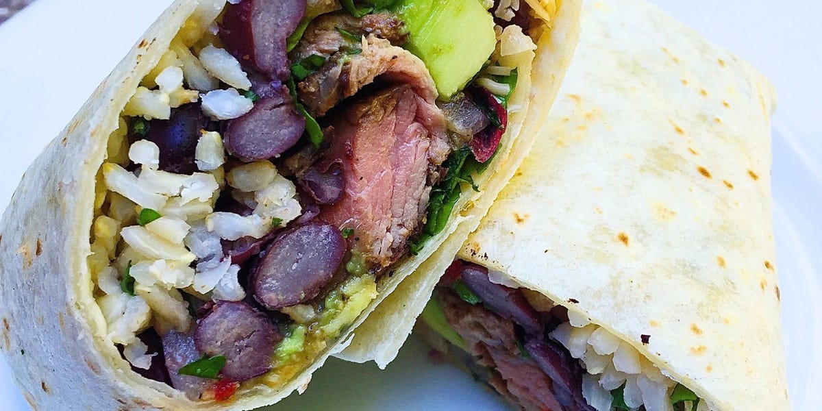 Grilled Steak Burritos with Avocado Pico de Gallo
