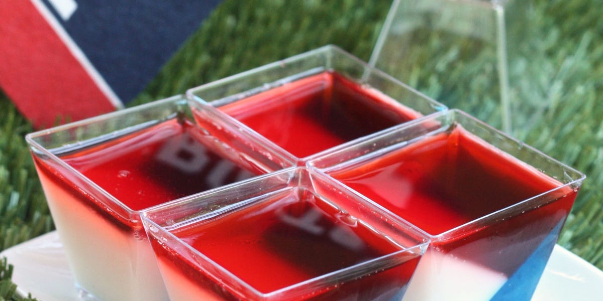 These Patriots Jell-O Shots Are The Only Thing Your Super Bowl Party Needs