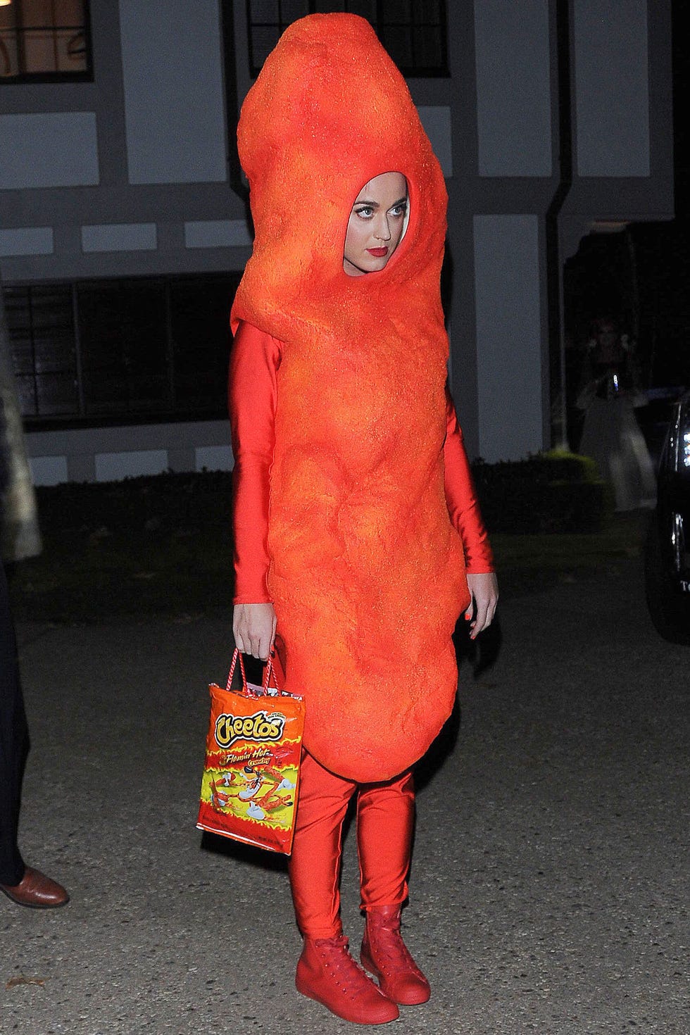 Orange, Costume, Mascot, Foot, Flesh, Humour, Tread, Synthetic rubber, Tire care, 