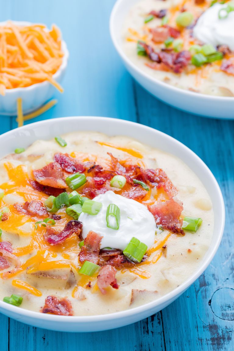 Best Loaded Baked Potato Soup Recipe - How to Make Loaded Baked Potato Soup