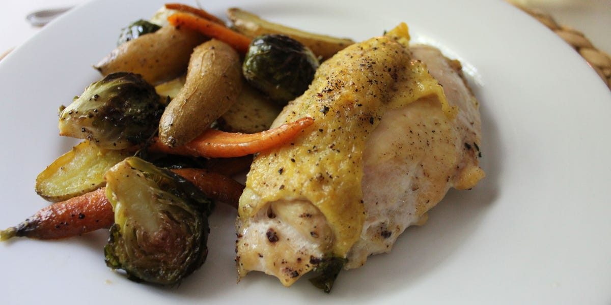 Lidey's Thyme Roasted Chicken Breasts With Autumn Vegetables