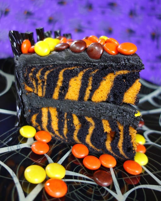 Orange, Food, Candy corn, Cake, Sweetness, Dessert, Chocolate cake, Confectionery, Cuisine, Cake decorating, 