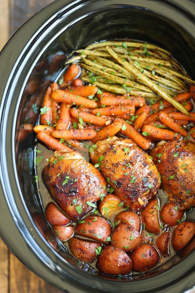 20+ Easy Slow-Cooker Chicken Recipes - Crock Pot Chicken Ideas—Delish.com