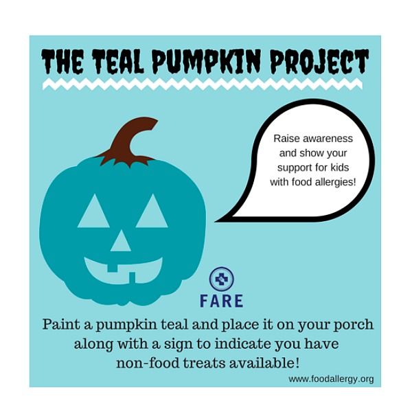 Kids With Food Allergies Should Look For Teal Pumpkins While Trick Or ...