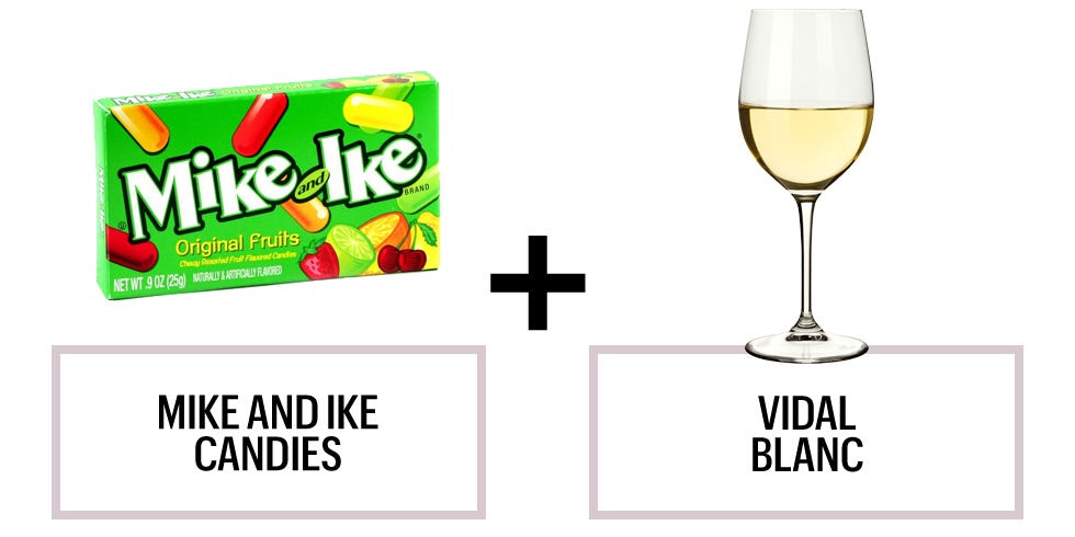 <p>Breitkreutz recommends "something fun and sweet and domestic, like a late harvest Vidal Blanc from the Finger Lakes. This is more about matching attitudes!" Translation? A chill candy deserves a chill drink. </p><p><strong>Recommended wines: </strong><span class="redactor-invisible-space" style="line-height: 1.6em; background-color: initial;">Hunt Country Vineyards Vidal Blanc Ice Wine 2013</span></p>