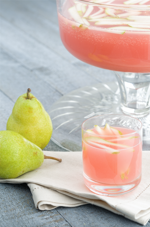 sparkling pear prosecco punch