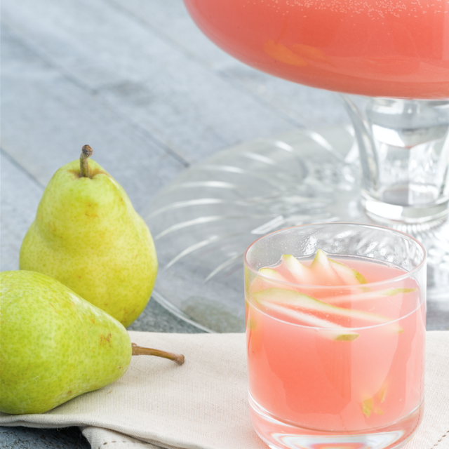 sparkling pear prosecco punch