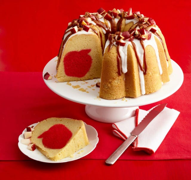 Surprise Caramel Apple Pound Cake surprise caramel apple pound cake