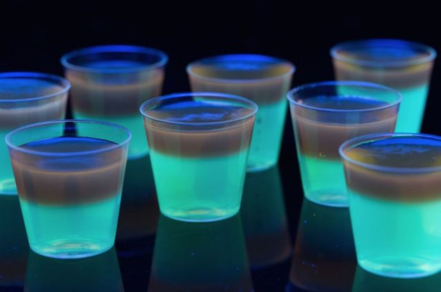 glowing jell o shots