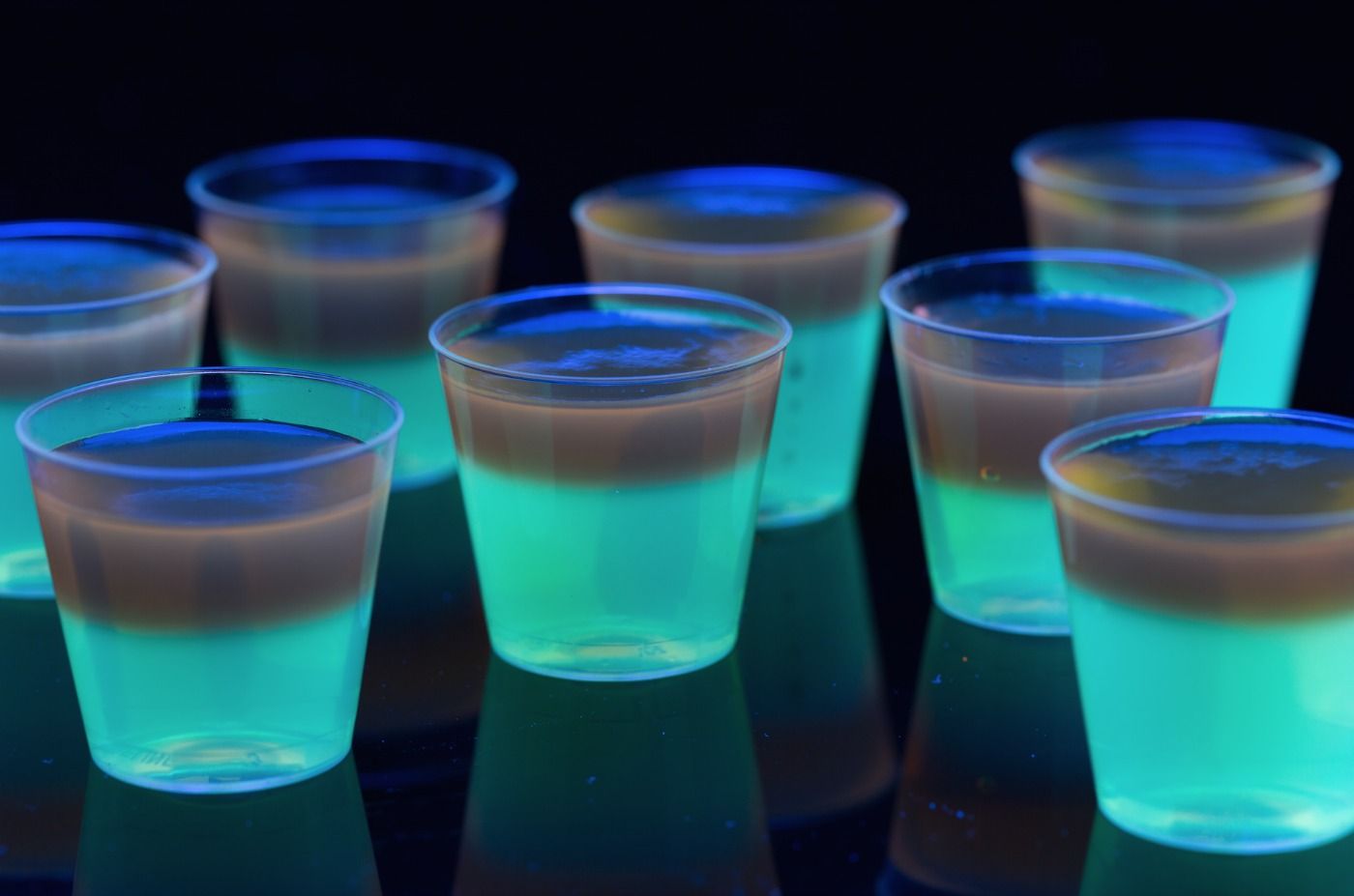 Glowing Jell O Shots Recipe Glow Party Ideas Delish Com