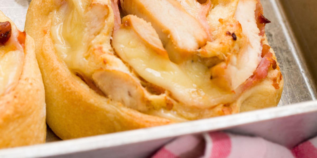 Chicken Cordon Bleu Roll-Ups