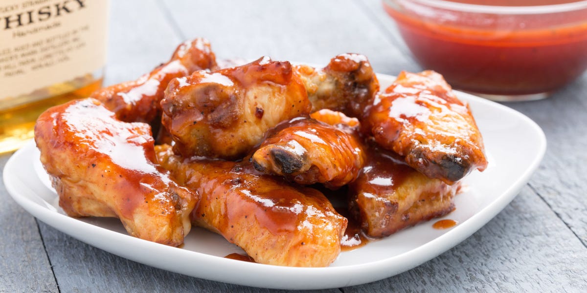 Slow-Cooker Barbecue-Bourbon Chicken Wings