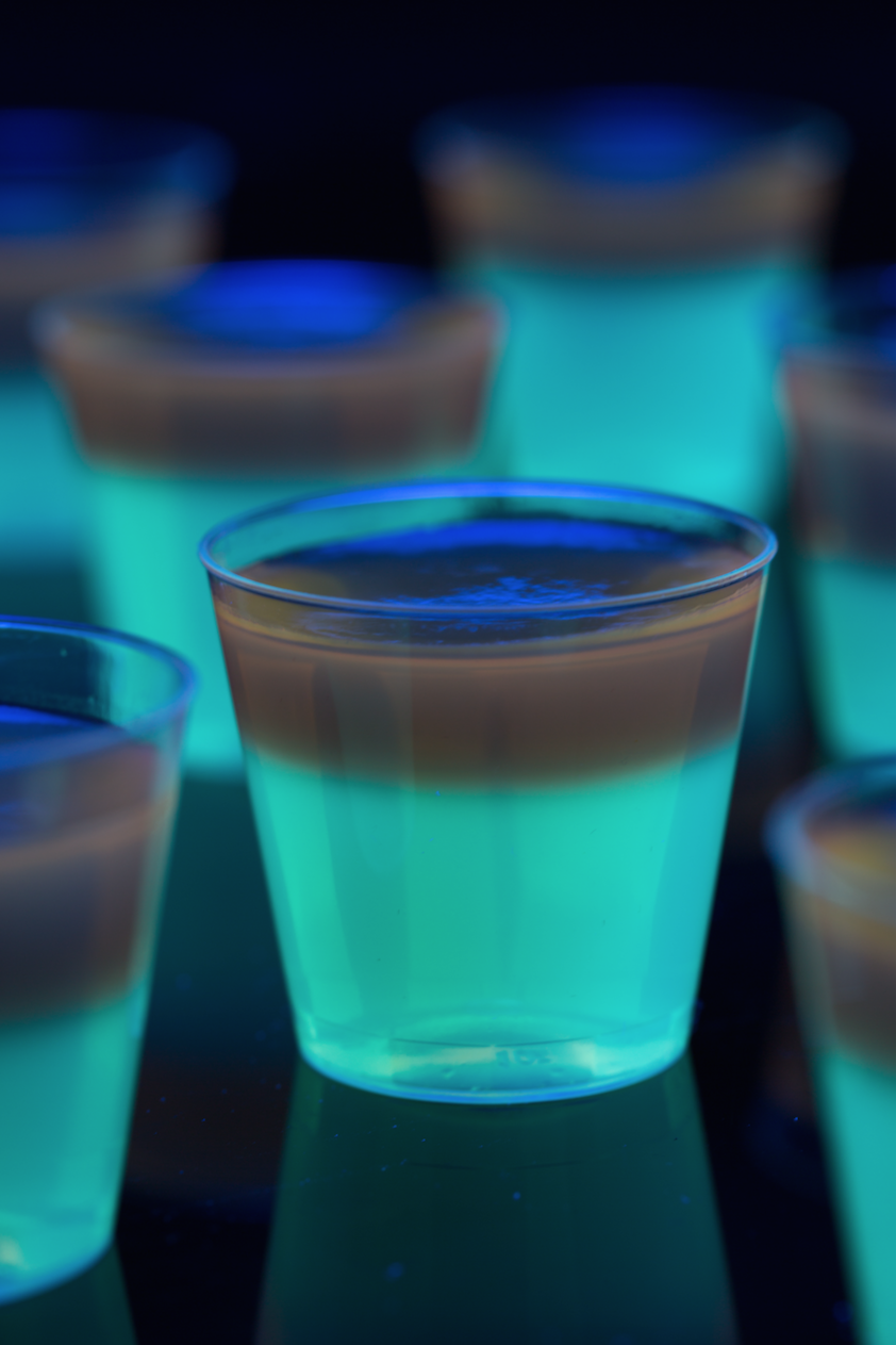 glowing jell o shots