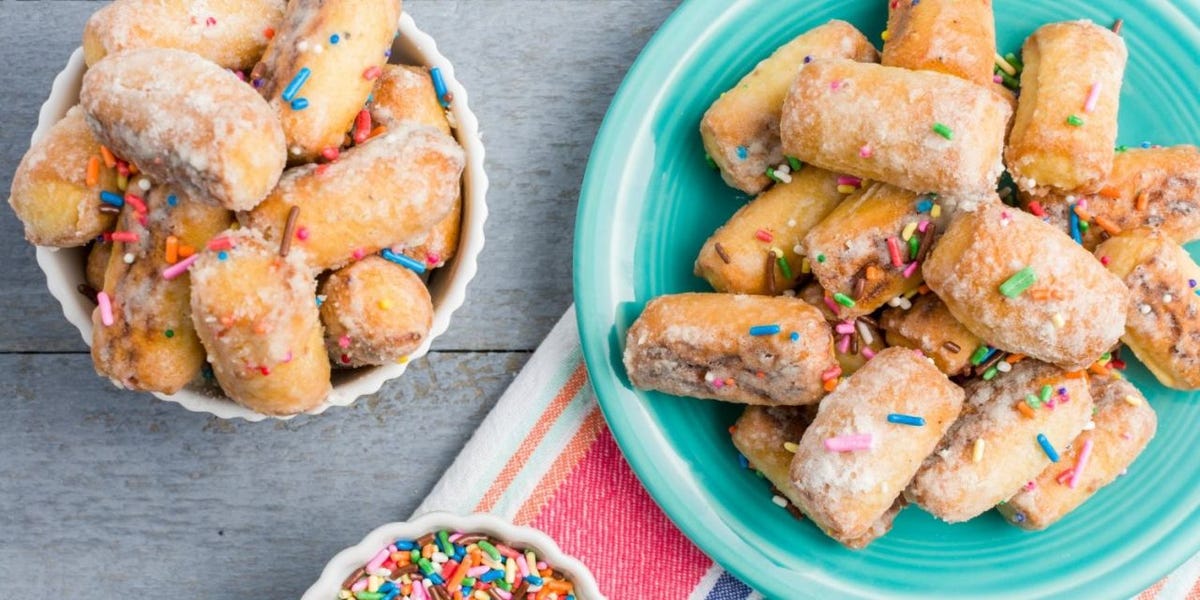 Birthday Cake-Flavored Soft Pretzels