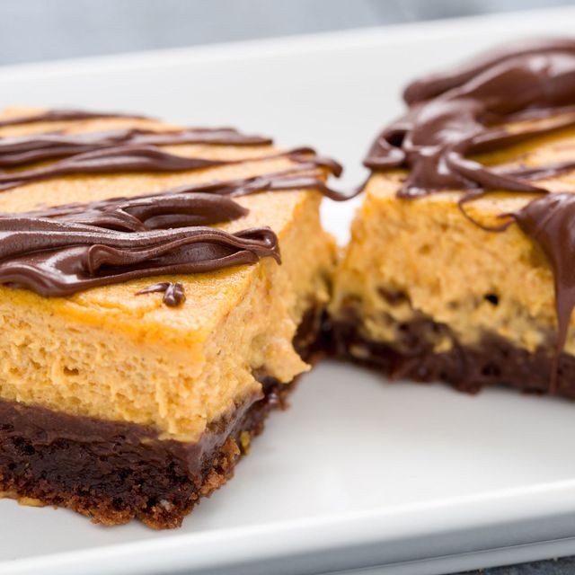 Best Pumpkin Cheesecake Brownie Bars Recipe - How to Make Pumpkin ...