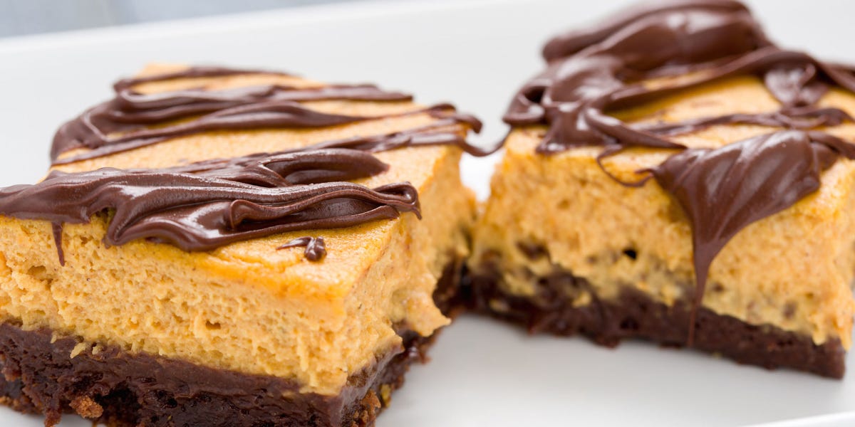 Pumpkin Cheesecake Brownies