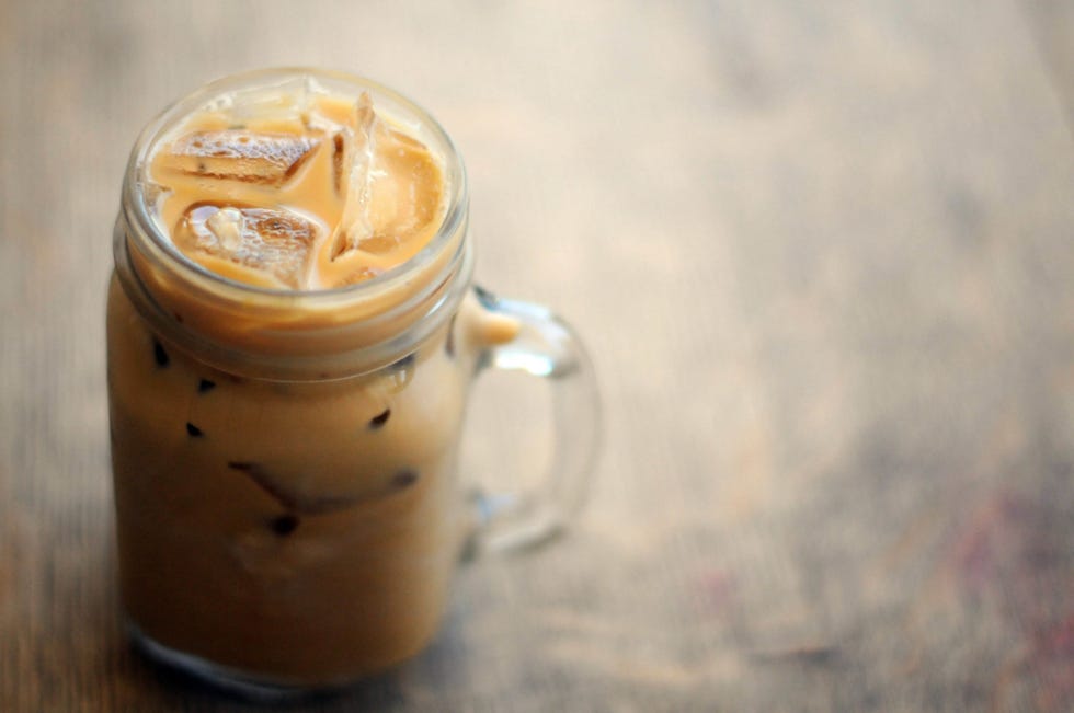 Brown, Drinkware, Drink, Beige, Lid, Serveware, Mocaccino, Coffee milk, Peach, Mason jar, 