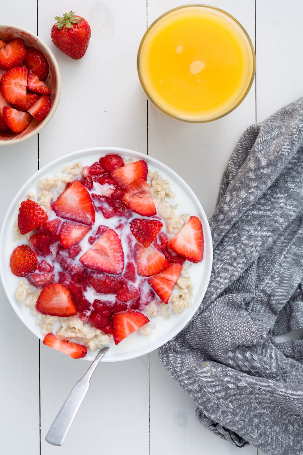 delish strawberries and cream oatmeal