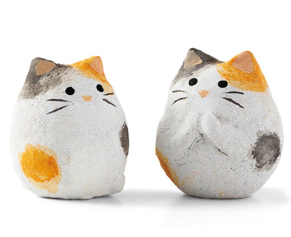 Orange, Ceramic, Grey, Beige, Peach, Fawn, Porcelain, Toy, Produce, Small to medium-sized cats, 