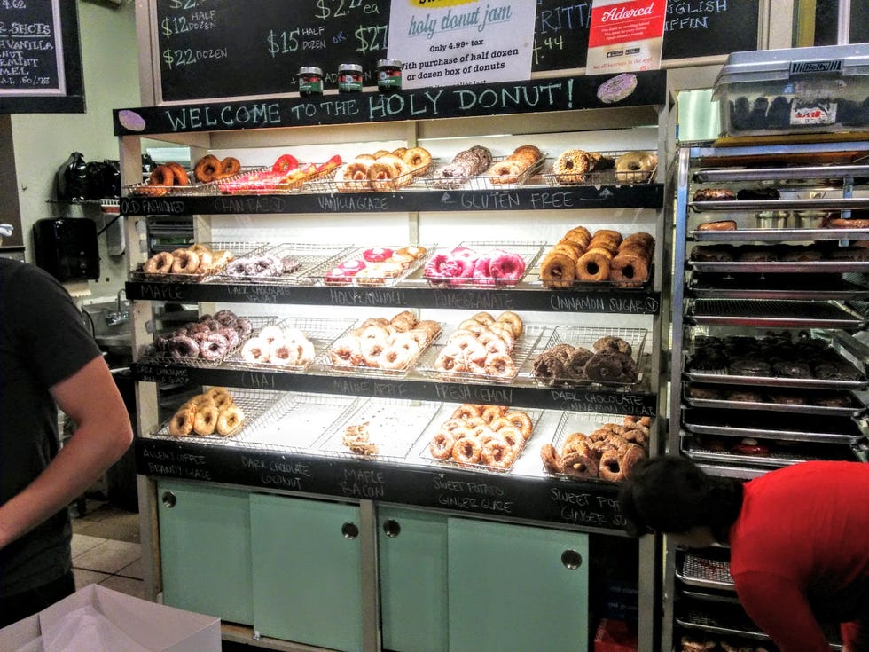 The Holy Donut display