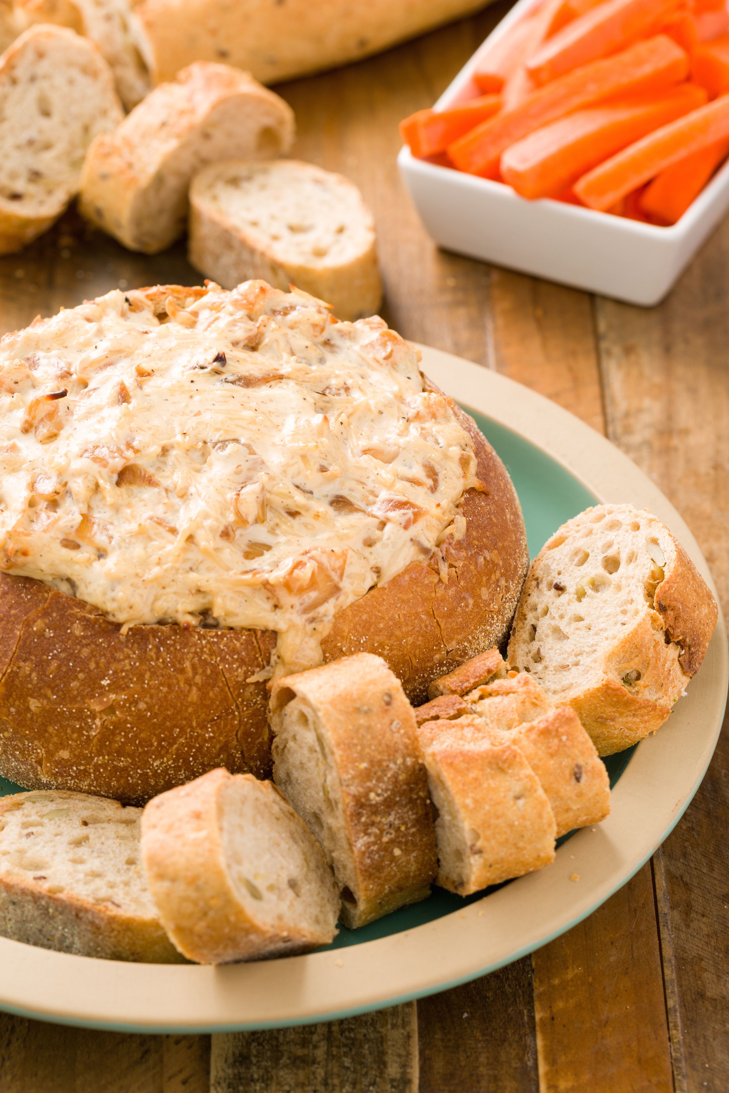 Baked Onion Dip in a Bread Bowl image